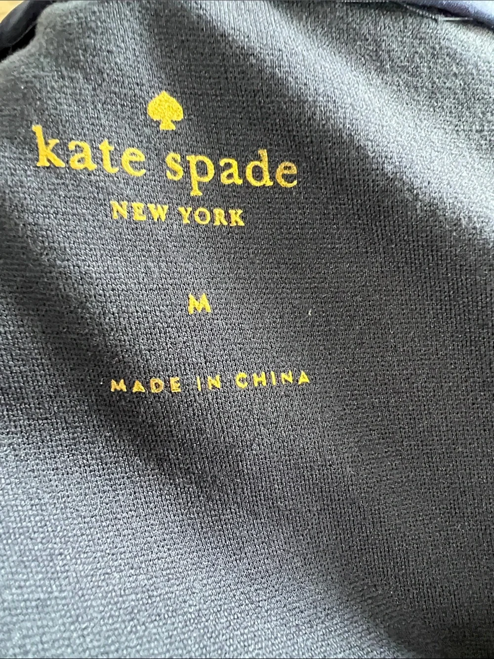 kate spade Navy Cap-Sleeve Fit & Flare Dress